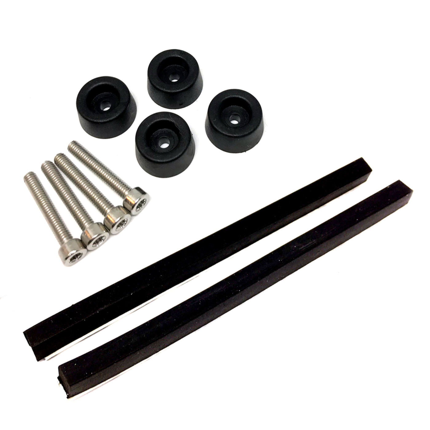 Refurbishment-Kit: Gehäusefüße, Schrauben und Gummileisten für Grundig TS1000 (12er Set)