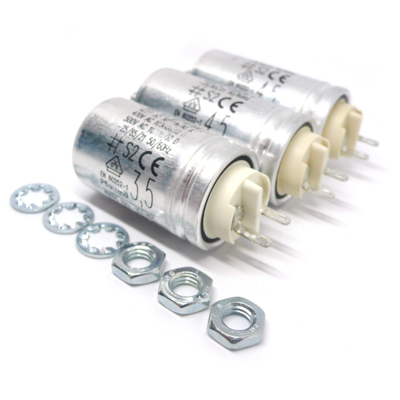 Hydra Premium Motorkondensatoren Set (1x 3,5μF und 2x 4,5μF) für Revox A77, B77 & PR99 (3er Set)